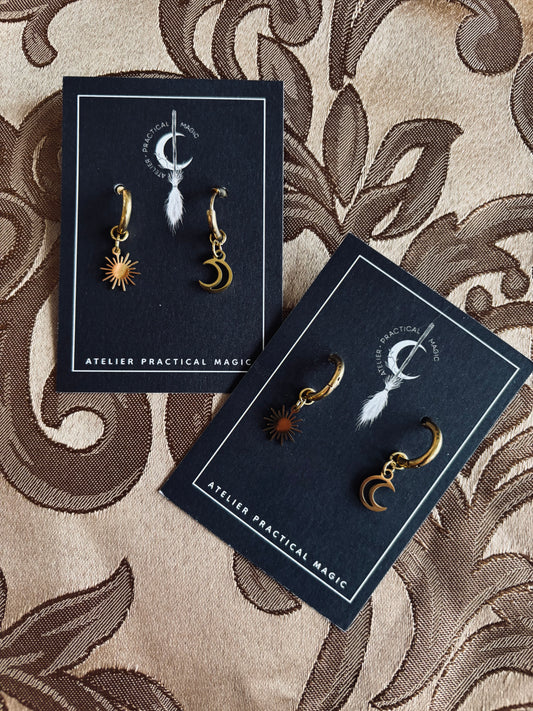 Moon & Sun earring